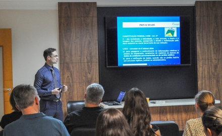 Palestra sobre privacidade e LGPD